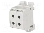 Splice terminal: rail; STB; 150A; 1kV; screw terminal; grey; 50mm2 SIMET