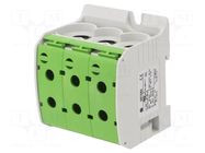 Splice terminal: rail; STB; 232A; 1kV; screw terminal; green; 95mm2 SIMET