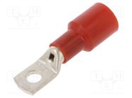 Tip: ring tube; M8; Ø: 8.5mm; 35mm2; crimped; for cable; insulated BM GROUP