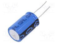 Capacitor: electrolytic; THT; 470uF; 63VDC; Ø16x25mm; Pitch: 7.5mm VISHAY