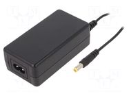 Power supply: switching; 24VDC; 1.25A; Out: 5,5/2,1; 30W; 90÷264VAC SUNNY