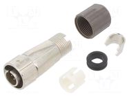 Connector: circular; plug; male; LF; 2A; PIN: 6; straight; for cable HIROSE