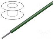 Wire; stranded; Cu; 22AWG; TFE; dark green; 600V; 30m; 1x22AWG; 100ft BELDEN