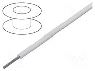 Wire; stranded; Cu; 26AWG; TFE; white; 600V; 30m; 1x26AWG; 100ft BELDEN