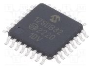 IC: AVR microcontroller; TQFP32; 1.8÷5.5VDC; Cmp: 3; AVR128; AVR-DA MICROCHIP TECHNOLOGY