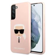 Karl Lagerfeld KLHCS22MSLKHPI S22+ S906 rożowy/pink hardcase Silicone Karl`s Head, Karl Lagerfeld