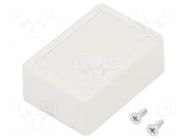 Enclosure: multipurpose; X: 35mm; Y: 50mm; Z: 20mm; ABS; light grey MASZCZYK