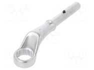 Wrench: ring; single sided,bent; 27mm; Chrom-vanadium steel KING TONY