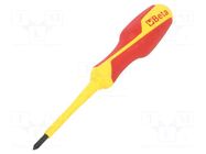 Screwdriver; insulated; Phillips; PH1; Blade length: 80mm BETA