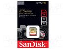 Memory card; Extreme; SDXC; R: 180MB/s; W: 130MB/s; UHS I U3 V30 SANDISK