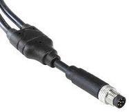 SENSOR CORD, 6P M8 PLUG-FREE END, 3.3FT