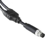 SENSOR CORD, 6P M8 PLUG-FREE END, 3.3FT