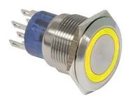 ANTI VANDAL SW, DPDT, 3A, 250VAC, GRN