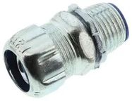 CONDUIT FITTING, STRAIGHT LIQUIDTIGHT, STEEL, 9.53MM