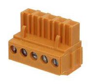 TERMINAL BLOCK, PLUGGABLE, 5POS, 12AWG