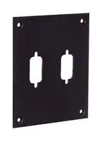 UNIV STEEL SUB-PANEL, W/ 2 DB9/HD15 HOLE