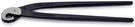 KNIPEX 91 00 200 EAN Tile Nibbling Pincer (Parrot Beak Pincer) black atramentized 200 mm