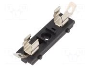 Fuse holder; screw; 6.3x32mm; 10A; PBT; UL94V-0; Contacts: brass OPTIFUSE