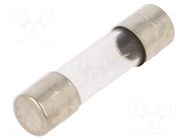 Fuse: fuse; 6A; 125/250VAC; automotive,glass; 6.35x25.4mm OPTIFUSE
