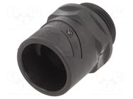 Straight terminal connector; Thread: PG,outside; polyamide; 27mm HUMMEL