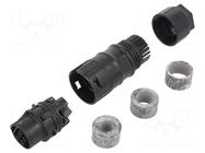 Connector: circular; socket; PRC; female; PIN: 5; 600V; latch; 35A PHOENIX CONTACT