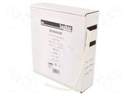 Heat shrink sleeve; glueless; 2: 1; 6.4mm; L: 5m; white; polyolefine TASKER