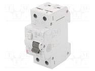 RCBO breaker; Inom: 13A; Ires: 300mA; Poles: 2; 230/400VAC; IP20 ETI POLAM