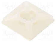 Holder; self-adhesive; polyamide; UL94V-2; natural; Ht: 5.4mm BM GROUP