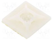 Holder; self-adhesive; polyamide; UL94V-2; natural; Ht: 7mm; L: 28mm BM GROUP