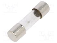 Fuse: fuse; time-lag; 4A; 250VAC; glass; 5x20mm; brass; bulk OPTIFUSE