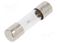 Fuse: fuse; 6.3A; 250VAC; time-lag; glass; 5x20mm; brass; bulk OPTIFUSE