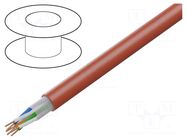 Wire: control cable; HTKSH; 3x2x1mm; Insulation: LSZH; Colour: red BITNER