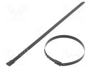 Cable tie; L: 260mm; W: 7.9mm; stainless steel AISI 304; 1112N RAYCHEM RPG