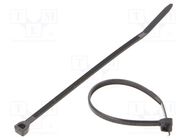 Cable tie; L: 79mm; W: 2.3mm; polyamide; 80N; black; Ømax: 17mm PANDUIT