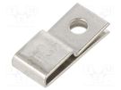 Screw mounted clamp; acid resistant steel AISI 316 HELLERMANNTYTON