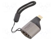 Adapter; HDMI 1.4; HDMI socket,USB C plug; gold-plated VENTION