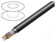 Wire; BiT RD-H(St)H Bd; 2x2x0.5mm2; Al-PET foil; LSZH; grey BITNER