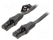 Patch cord; RJ45 plug,both sides; U/UTP; 6; Cu; PVC; black; 5m VENTION