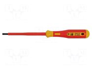 Screwdriver; insulated; slot; SL 4; Blade length: 100mm BERNSTEIN