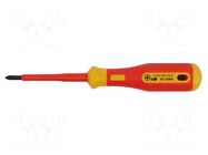 Screwdriver; insulated,slim; PlusMinus PH-type; PH1/SL BERNSTEIN