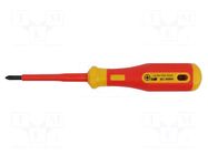 Screwdriver; insulated,slim; PlusMinus PZ-type; PZ/S1 BERNSTEIN