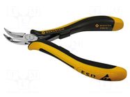 Pliers; curved,half-rounded nose; ESD; 120mm BERNSTEIN