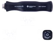Screwdriver handle; ESD; 1/4"; 105mm BERNSTEIN