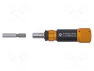 Tool: screwdriver handle; torque; 100mm; 0.05÷0.6Nm; 1/4" BERNSTEIN