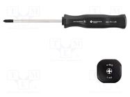 Screwdriver; Phillips; PH1; Blade length: 80mm; Overall len: 170mm BERNSTEIN