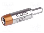 Adapter; max.0.2Nm; Kind: torque; Mounting: hexagonal 4mm BERNSTEIN