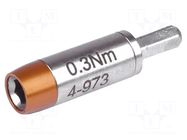 Adapter; max.0.3Nm; Kind: torque; Mounting: hexagonal 4mm BERNSTEIN
