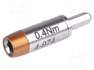 Adapter; 4mm; max.0.4Nm; Kind: torque BERNSTEIN