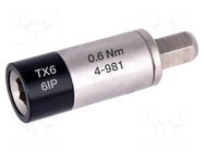 Adapter; 1/4"; max.0.6Nm; Kind: torque BERNSTEIN