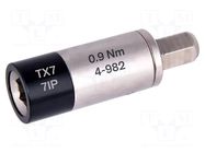 Adapter; 1/4"; max.0.9Nm; Kind: torque BERNSTEIN